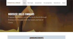 Desktop Screenshot of hoosierhillsemmaus.com