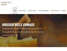 Tablet Screenshot of hoosierhillsemmaus.com